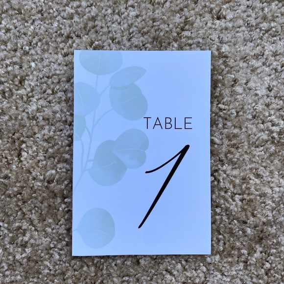 Wedding Table Numbers - Picture 2 of 5